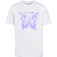 Mister tee Shirt "Good Karma Butterfly Tee" in Weiß | Gr.: 110/116