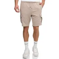Indicode Shorts "INNello cargo shorts", Herren, Gr. XXL, N-Gr, simply taupe, Web, Obermaterial: 95% Polyester, 5% Elasthan, bedruckt, regular fit kniefrei, Hosen Shorts