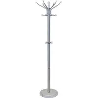 HOFMANN LIVING AND MORE Kleiderständer, weiß (alufarben, weiß), H:176cm T:47cm Ø:47cm, Marmor, Metall, , Garderobenständer, Kleiderständer, Garderobenständer