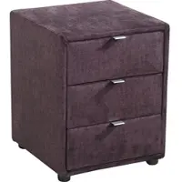 Jockenhöfer Nachtkonsole JOCKENHÖFER GRUPPE "LORE, Nachttisch mit 3 Schubladen, Breite: 42,5cm", lila (aubergine 423, 15), H:53cm T:45cm, Sideboards, Nachtkonsole, große Stoff- und Farbauswahl