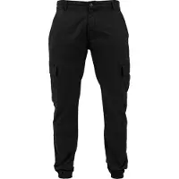 Urban Classics - Washed Cargo Twill Hose schwarz - W30