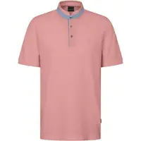 Bugatti Poloshirt , Herren, Gr. L, orange (940, koralle), 100% Baumwolle, unifarben, normal, ohne Ausschnitt, Rippbündchen, Shirts Poloshirt, mit Stehkragen