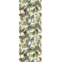 Queence Vinyltapete "Madita" Motiv bedruckt botanisch floral gemustert natürlich glatt 60x250cm, selbstklebend, kinderleichte Anbringung, Sticker