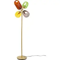 Kare Stehleuchte Balloon Dance, mehrfarbig, Glas, 160cm, E27