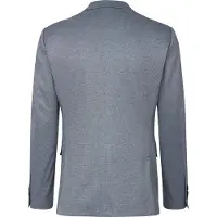 Bugatti Sakko , Herren, Gr. 58, blau (hellblau), 78% Polyester, 17% Viskose, 5% Elasthan, slim fit, Manschette, Sakkos Sakko, aus Jersey