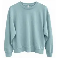 Mazine - Genderless Natural Dye Sweatshirt - Pullover Gr XS türkis/weiß