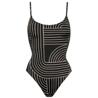 Watercult - Women's Line Set Swimsuit No. 8350 - Badeanzug Gr 36 - Cup: D schwarz