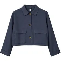 Mazine - Women's Short Linen Jacket - Freizeitjacke Gr XL blau
