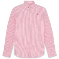 Timberland - L/S Seersucker Striped Shirt Regular - Hemd Gr L rosa