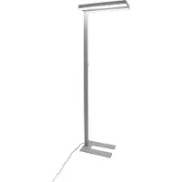 Arcchio LED-Stehleuchte Logan Neo, silber, dimmbar, Metall