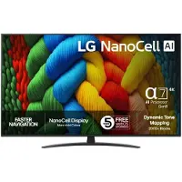 LG NanoCell AI 65NANO81A6A, 165,1 cm (65"), 3840 x 2160 Pixel, NanoCell, Smart-TV, WLAN, Schwarz