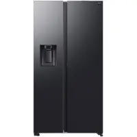 Samsung Side-by-Side "RS80F66KCFEF", Energieeffizienz: C, silber (schwarz steel), B:91,2cm H:178cm T:72,6cm, Kühlschränke, Side-by-Side