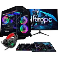 Nitropc Gaming-Desktop-PC Pack Avancé - Intel Core i5-12400F, NVIDIA GeForce RTX 3050 8 GB, 16 GB RAM, 1 TB SSD, Windows 11 Pro