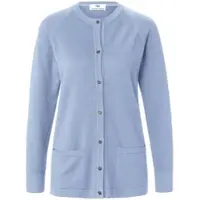 Peter Hahn Strickjacke aus 100%Schurwolle Pure Tasmanian Wool blau