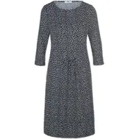 Peter Hahn Jersey-Kleid 3/4-Arm blau