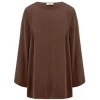 Peter Hahn Long-Bluse zum Schlupfen braun