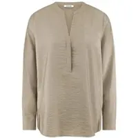 Peter Hahn Bluse Rundhals-Ausschnitt beige, 40
