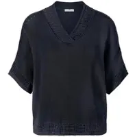 Peter Hahn V-Pullover blau