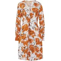 Uta Raasch Kleid V-Ausschnitt braun, 42