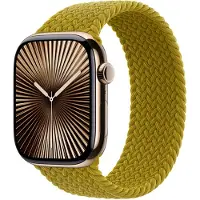 Apple Geflochtenes Solo Loop für Watch Series 1 - 9 / SE (38/40/41 mm) | Series 10 / 11 (42 mm) - Größe 9 - Chartreuse
