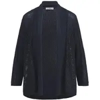 Peter Hahn Strickjacke 3/4-Arm blau
