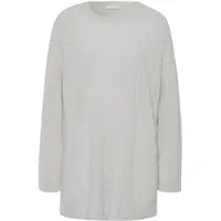 Peter Hahn Long-Pullover aus 100% Kaschmir grau, 46/48
