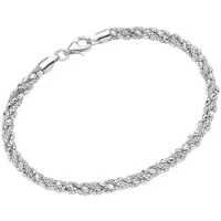 Smart Jewel Armband "Schmuck Geschenk Silber 925 Armschmuck Armkette Fantasie", silber (silberfarben), Armbänder, Damen, 19cm, Silber 925 (Sterlingsilber), Armband