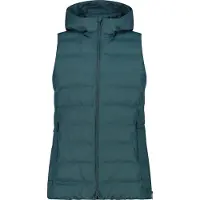 CMP Wattierte ärmellose Damenjacke mit Kapuze und Reißverschluss