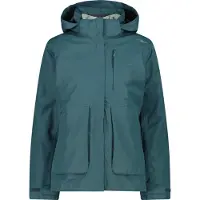 CMP Damen Steppjacke mit abnehmbarem Kapuze
