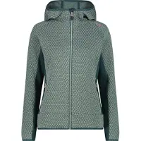 CMP Woman Fleece Jacket FIX Hood jade-trek green (15EU) 40