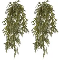 Creativ Green Kunstpflanze "Hänger Geweihfarn", grün (olivgrün), H:75cm, Kunststoff, Kunstpflanzen, Kunstpflanze, mit üppigem Blattwerk