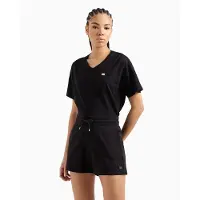 EA7 für Damen. 7W000079_AF13135 Felpa Shorts schwarz (L), Lässig, Sportlich, Baumwolle, Multisport