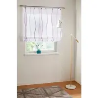 Otto Home Raffrollo "Dimona" Gr. 2, weiß (weiß, beere), B:60cm H:140cm, Voile, Obermaterial: 100% Polyester, Raffrollos, Raffrollo, Transparent, Voile, Polyester, Wellen