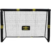 Umbro Fußballtor - Fussballtor 300 x 200 x 120 cm - Fußball Tor - Fussballtore für Garten Kinder und Erwachsene - Fussball Trainingszubehör für Innen und Außen - Metall - Schwarz/Gelb