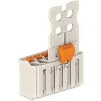 Wago 2091-1102/002-000 1-Leiter-Federleiste,Drücker,Push-in CAGE CLAMP,lichtgrau 20911102002000 - 100 Stück