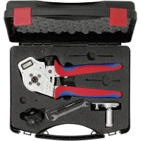 Rennsteig Vierdornzange DigiCrimp für Industrie-Kontakte 0,14 - 6,0 mm2 / AWG 26 - 10, im Kunststoffkoffer mit 12-fach Kontaktaufnahme - 8753 0401 61