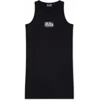 EA7 für Mädchen. 7G000185_AF12484 Visibility Girl T-shirt schwarz (16Años= 168cm), Lässig, Synthetisch, Ärmellos / Hosenträger, Kinderbeklei