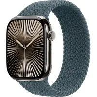 Apple Geflochtenes Solo Loop für Watch Series 1 - 11 / SE / Ultra (44/45/46/49 mm) - Größe 7 - Lake Green