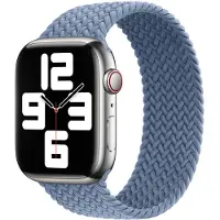Apple Geflochtenes Solo Loop für Watch Series 1 - 9 / SE (38/40/41 mm) | Series 10 / 11 (42 mm) - Größe 3 - Slate Blue