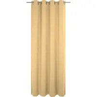 Adam Audio Vorhang ADAM "Graphic Ventus Light" Gr. 3, gelb (dunkelgelb), B:145cm H:225cm, Jacquard, Baumwolle (Bio-Baumwolle), Gardinen, Vorhang, aus 100% Bio-Baumwolle