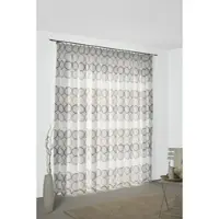 Wirth Vorhang "Zirbello" Gr. 2, braun, B:132cm H:175cm, Jacquard, Baumwolle, Polyester, Gardinen, Vorhang