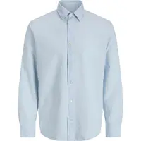 Jack & Jones Langarmhemd "JJEBREEZE LINEN BLEND SHIRT L/S SN" mit Knopfleiste