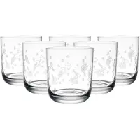 Villeroy & Boch Glas "Wassergläser Toy's Delight 250 ml 6er Set transparent", bunt (transparent), B:8,5cm H:9,4cm Ø:8,5cm, Kristallglas, Trinkgefäße, Glas, Spülmaschinenfest