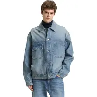 Tom Tailor Jeansjacke DENIM, Herren, Gr. L, tinted blau denim, Denim/Jeans, Obermaterial: 100% Baumwolle, unifarben, regular fit normal, Manschette, Jacken Jeansjacke, mit Taschen