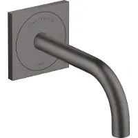 Axor hansgrohe Uno Waschtischmischer, Elektronik, Unterputz, Ausladung 165mm, Netzbetrieb, 38119340, Farbe: Brushed Black Chrome