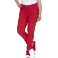 Kjbrand Chinohose "Betty Chino", Damen, Gr. 54, N-Gr, rot, Web, Obermaterial: 60% Baumwolle, 37% Polyamid, 3% Elasthan, bequem knöchellang, Hosen Chinohose, mit Komfortbund