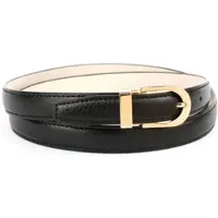 Anthoni Crown Ledergürtel , Damen, Gr. 95, schwarz, Leder, unifarben, Gürtel Ledergürtel, in Hirschprägung