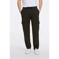 Lindbergh Stoffhose , Herren, Gr. XXL, N-Gr, schwarz, Web, Obermaterial: 65% Polyester, 31% Viskose, 4% Elasthan, unifarben, relaxed fit lang, Hosen Stoffhose, im Cargo-Style