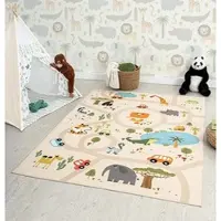The Carpet Teppich "Happy Life" rechteckig 4 mm Höhe Life Kinderzimmer Teppich Spielteppich pflegeleicht