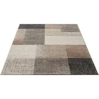 Merinos Teppich "Thales 6101", beige, B:80cm H:10mm L:150cm, Polyester, Teppiche, Teppich, Kurzflorteppich mit Konturenschnitt, Wohnzimmer